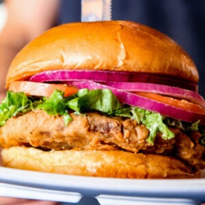 Liberty Burger Chicken Fried burger